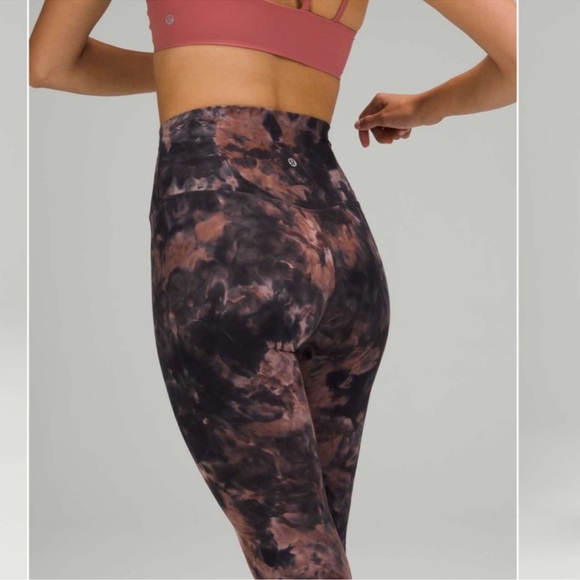 Lululemon align diamond dye (graphite grey pink pastel) pant - Picture 2 of 5